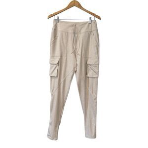 Free People FP Movement Off Road Jogger Small Heather Oatmeal Cargo Slim Pants